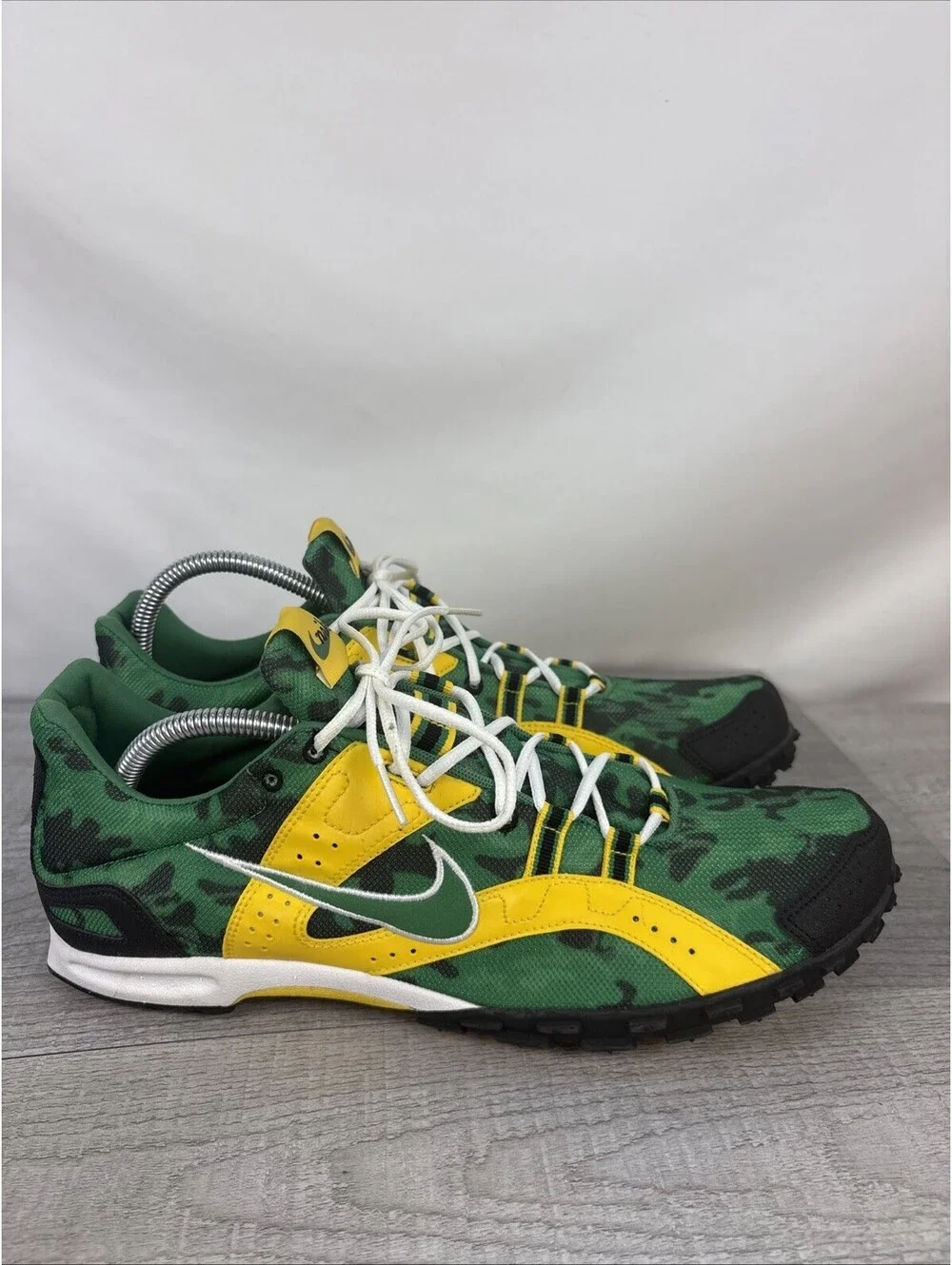 Nike Bowerman Track Shoes Green Yellow Size 12